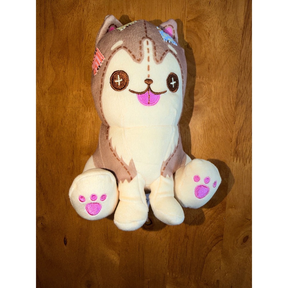 Moriah Elizabeth Cousin Derp Husky Plush Stuffed Animal Tan Cream H338NISZ